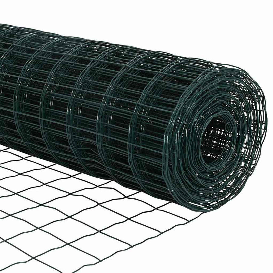 Hek met Paal Groen 0,6 x 50 m Staal en PVC