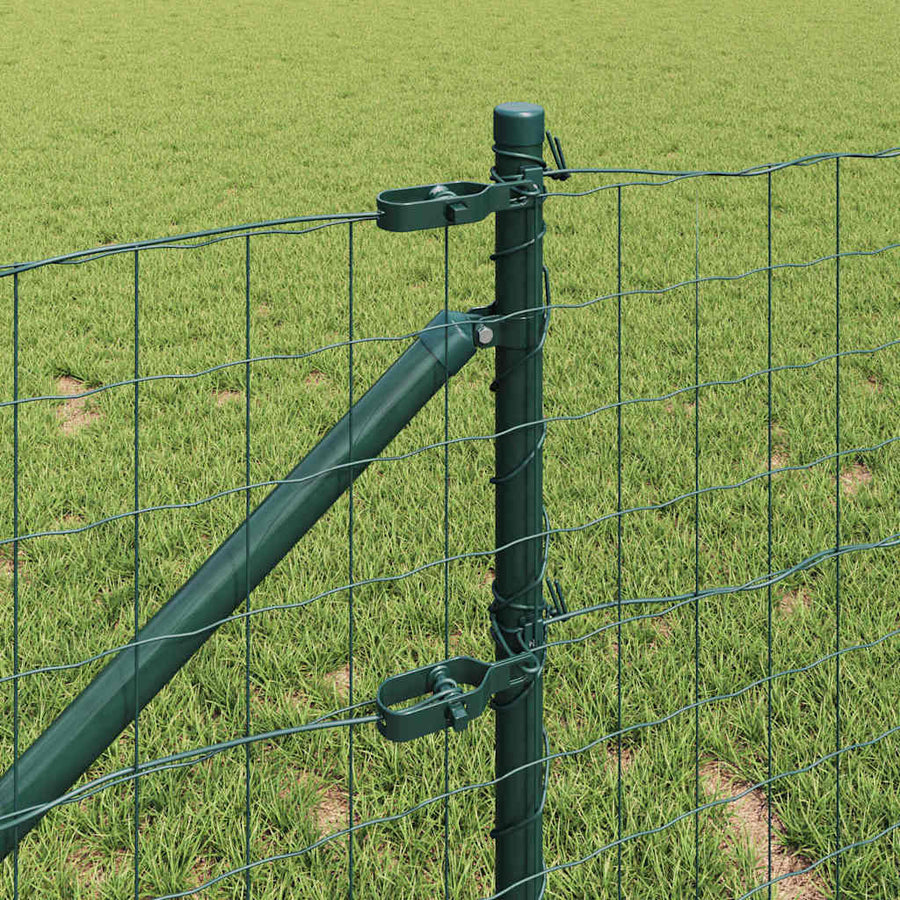 Hek met Paal Groen 0,6 x 50 m Staal en PVC