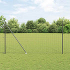 Grey Fence with Post 1.6 x 10 m Steel and PVC