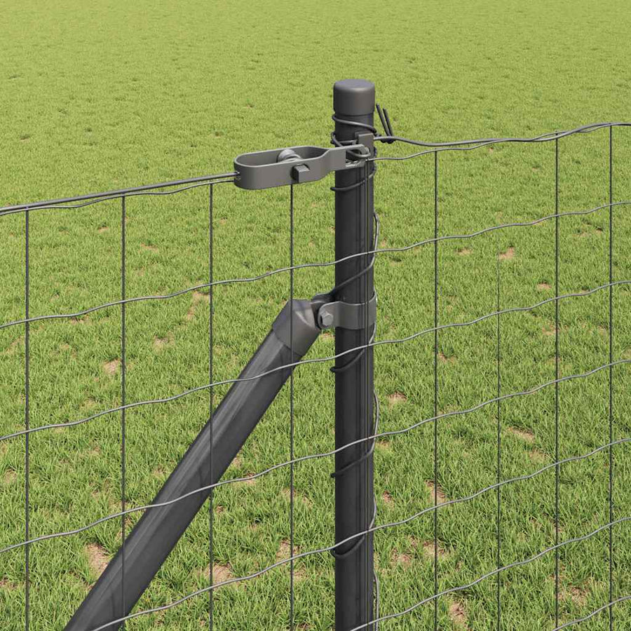 Hek met Paal Grijs 1,2 x 10 m Staal
