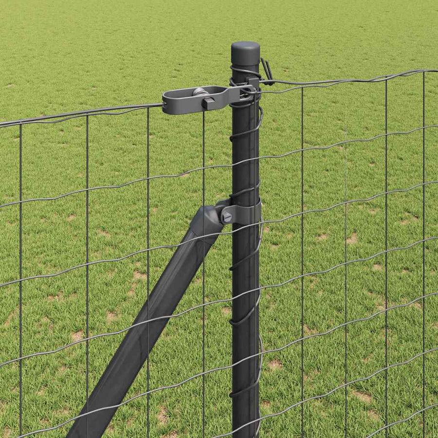 Hek met Paal Grijs 1,5 x 10 m Staal