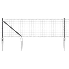 Hek met Paal Grijs 0,6 x 50 m Staal en PVC