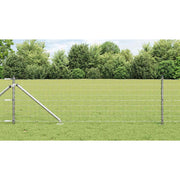 Hekwerk set 1000x60 cm staal zilver