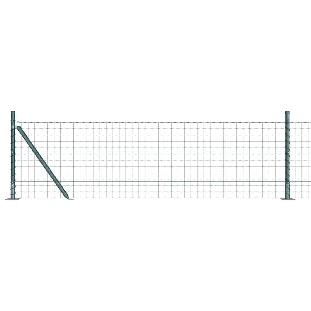 Hek met Paal Groen 0,6 x 10 m Staal en PVC
