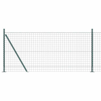 Hek met Paal Groen 0,8 x 10 m Staal en PVC
