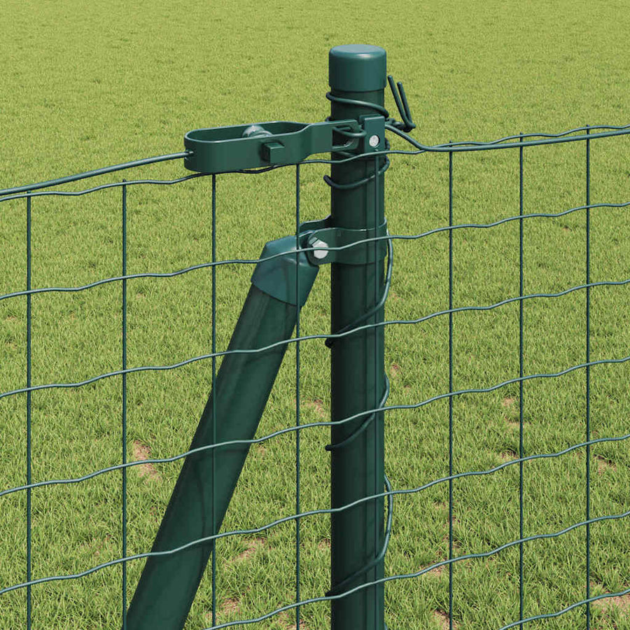 Hecke met palen Groen 1.2 x 10 m Staal