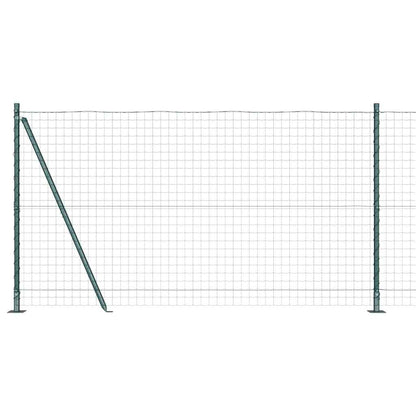 Hecke met palen Groen 1.2 x 10 m Staal