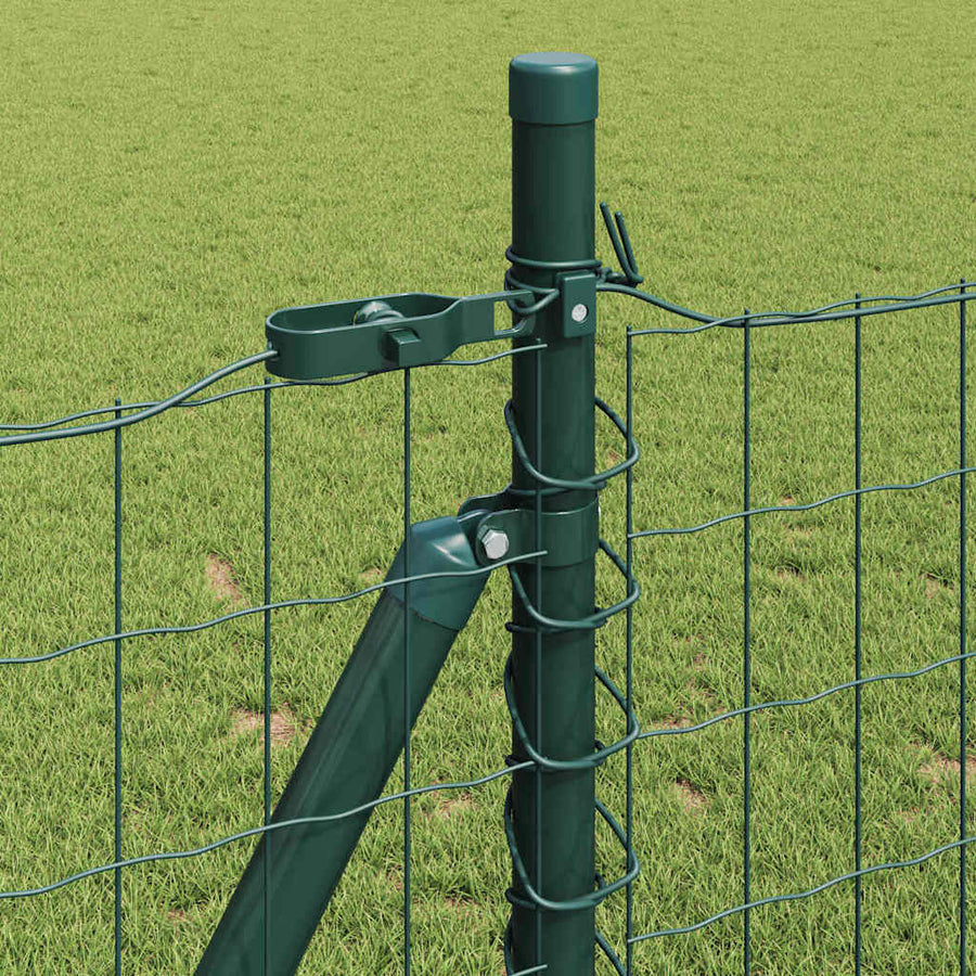 Hek met Paal Groen 0,8 x 10 m Staal en PVC
