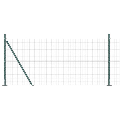 Hek met Paal Groen 1 x 10 m Staal en PVC