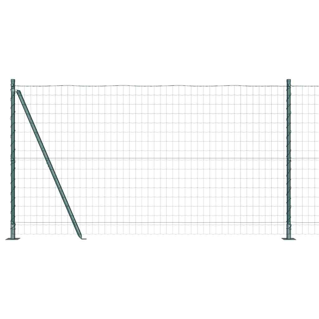 Hek met Paal Groen 1,2 x 10 m Staal en PVC