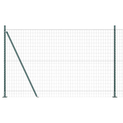 Hek met Paal Groen 1,5 x 10 m Staal en PVC