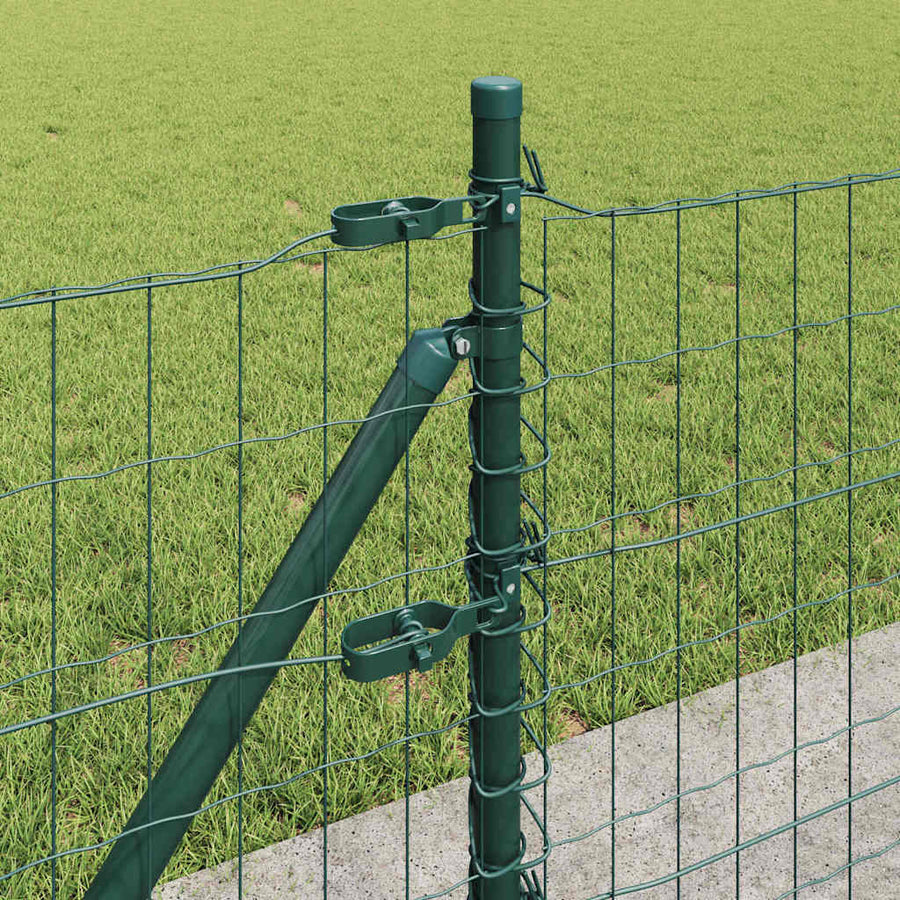 Hek met Paal Groen 0,6 x 10 m Staal en PVC