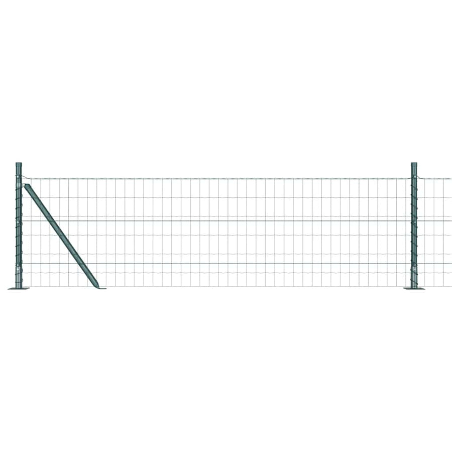 Hek met Paal Groen 0,6 x 10 m Staal en PVC
