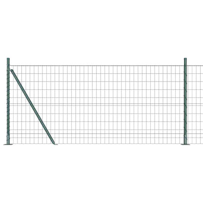 Hek met Paal Groen 0,8 x 10 m Staal en PVC