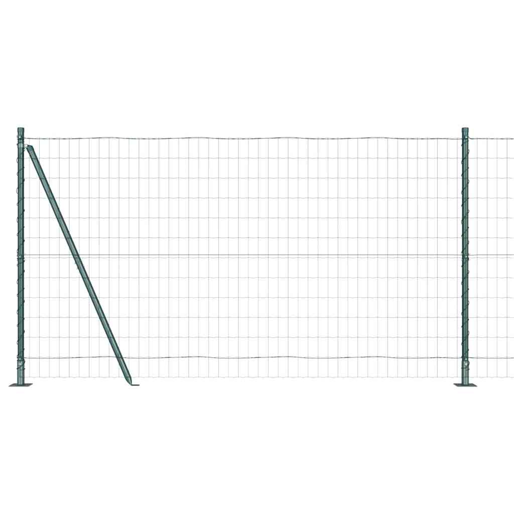 Hek met Paal Groen 1,2 x 10 m Staal en PVC
