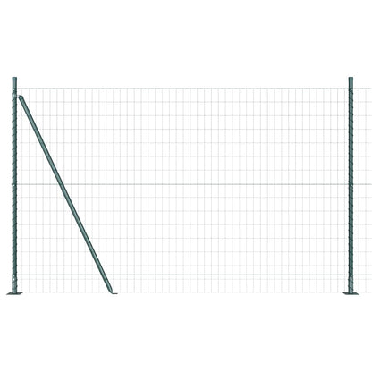Hek met Paal Groen 1,4 x 10 m Staal en PVC