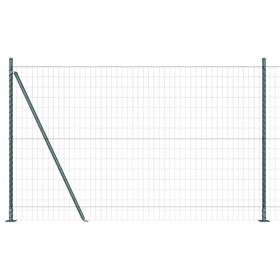 Hek met Paal Groen 1,4 x 10 m Staal en PVC