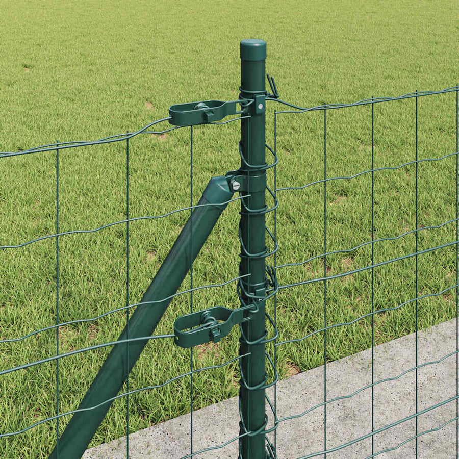 Hek met Paal Groen 0,6 x 10 m Staal en PVC