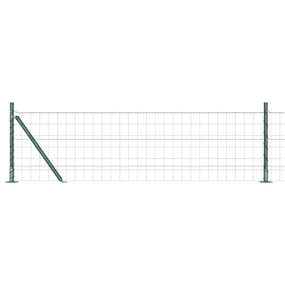 Hek met Paal Groen 0,6 x 10 m Staal en PVC