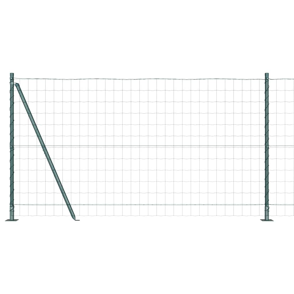 Hek met Paal Groen 1,2 x 10 m Staal en PVC