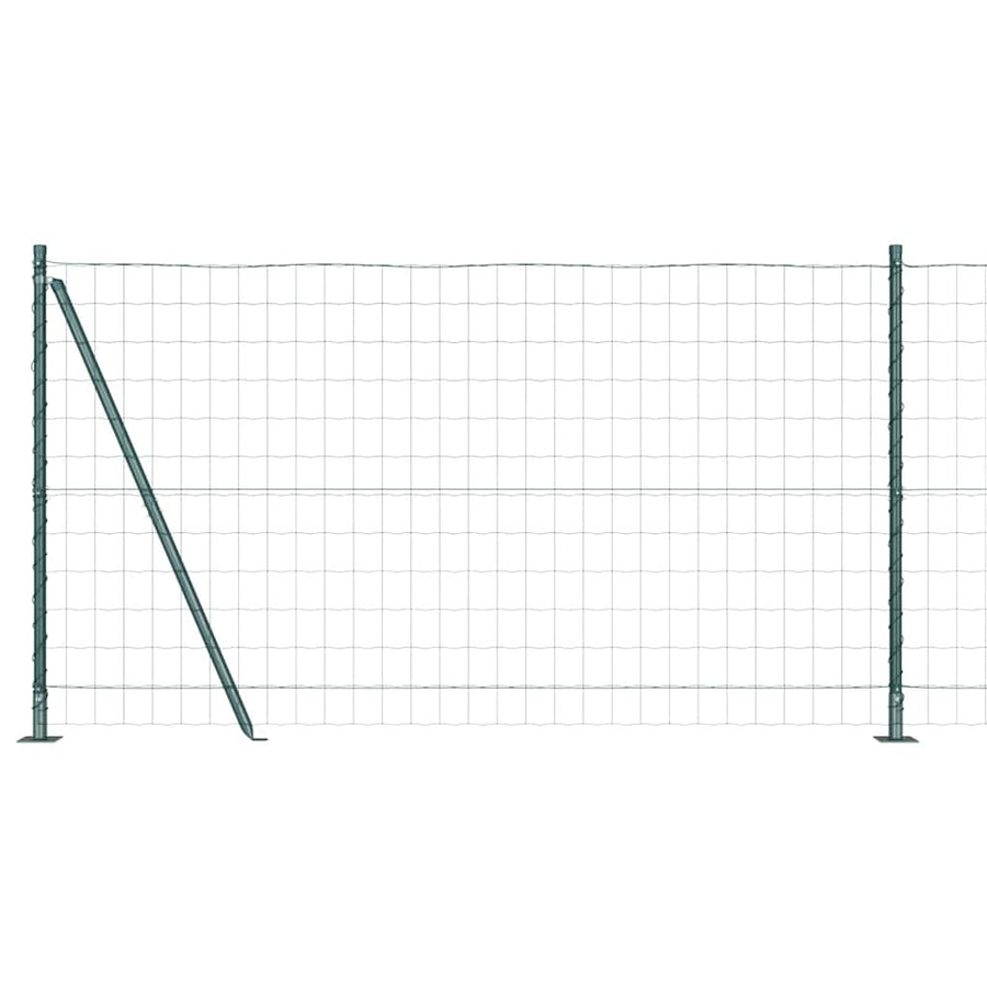 Hek met Paal Groen 1,2 x 10 m Staal en PVC
