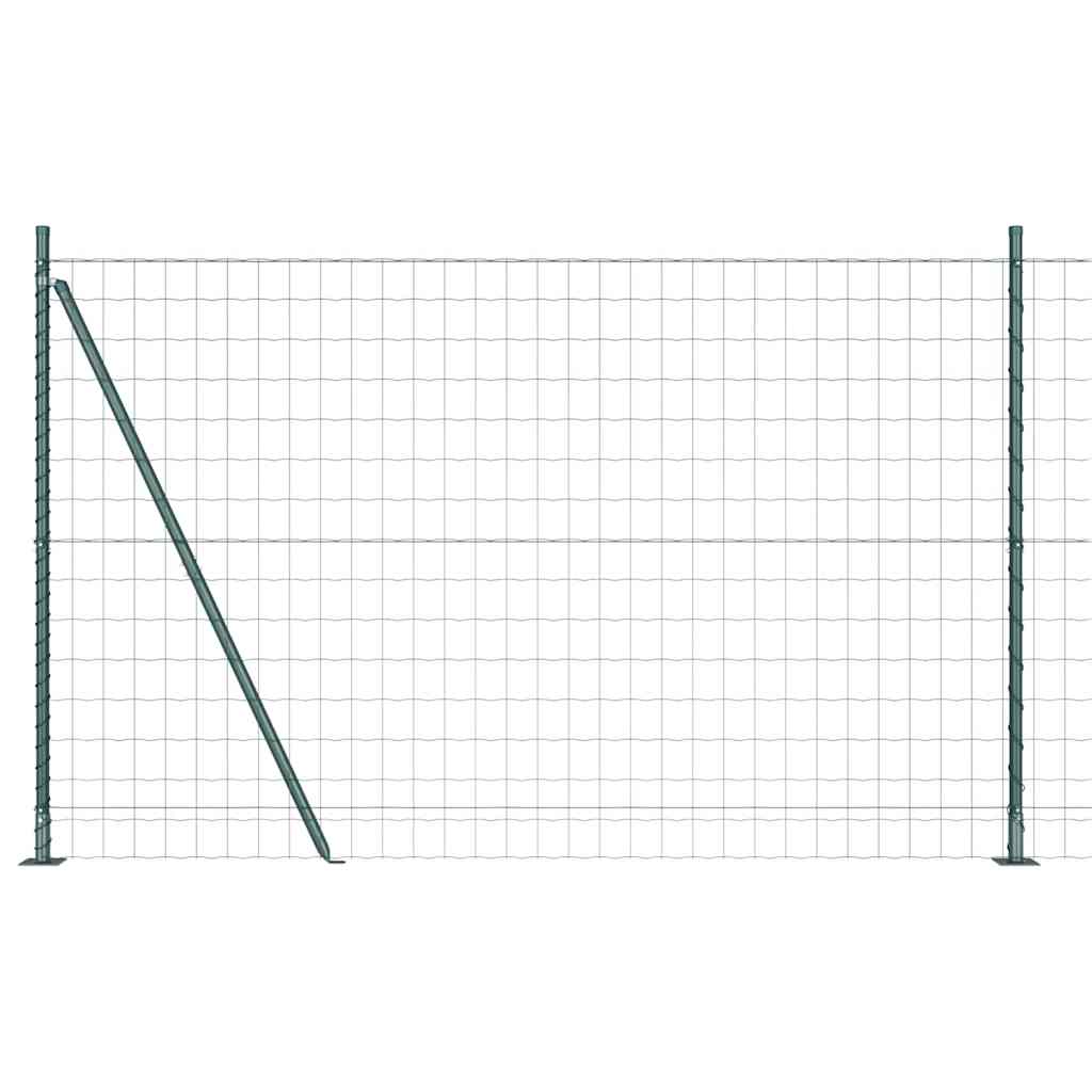 Hek met Paal Groen 1,4 x 10 m Staal en PVC