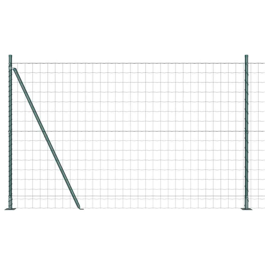 Hek met Paal Groen 1,6 x 10 m Staal en PVC