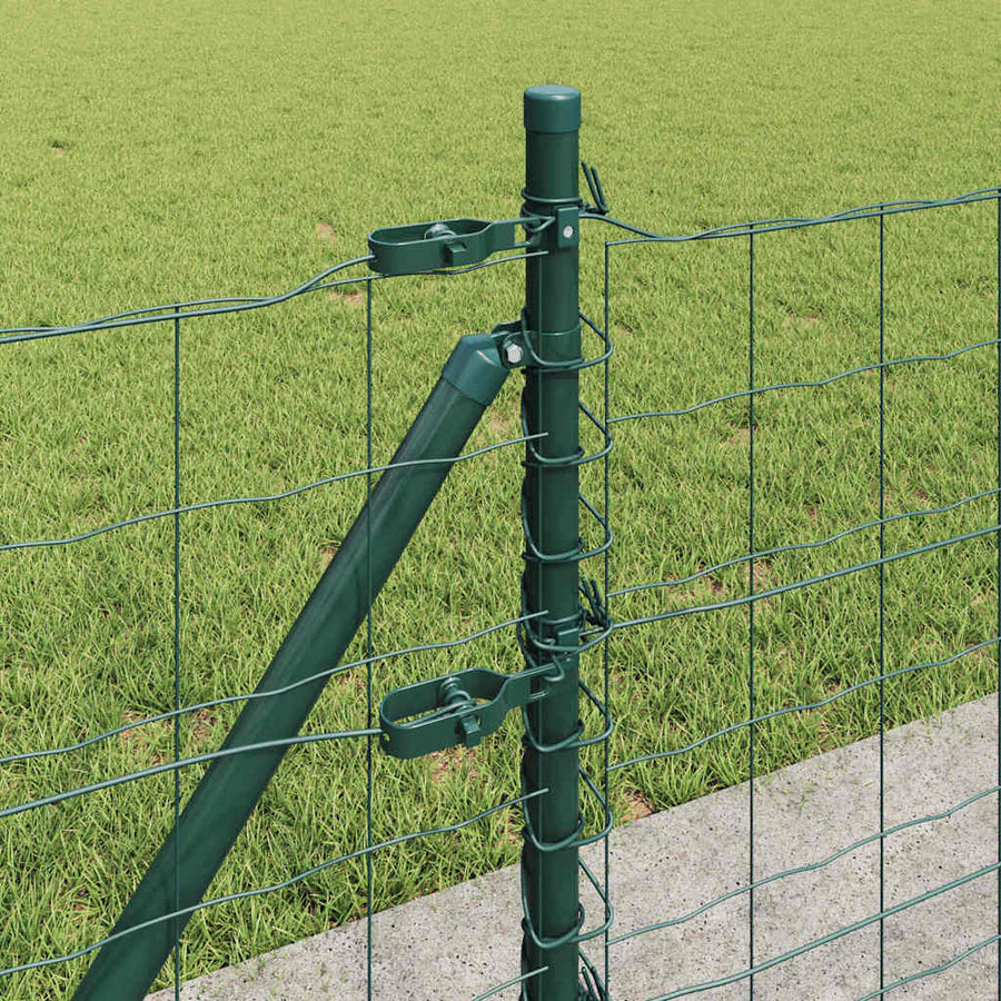 Hek met Paal Groen 0,4 x 10 m Staal en PVC