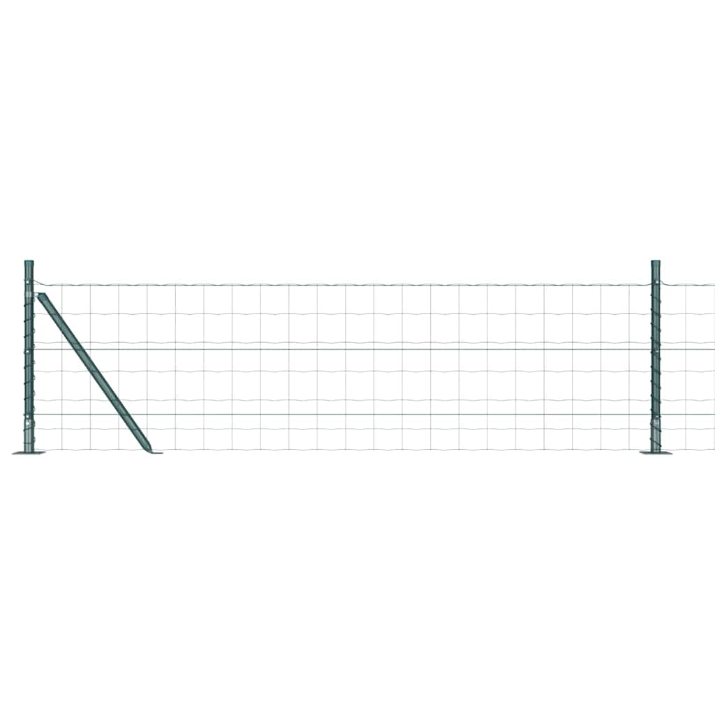 Hek met Paal Groen 0,4 x 10 m Staal en PVC