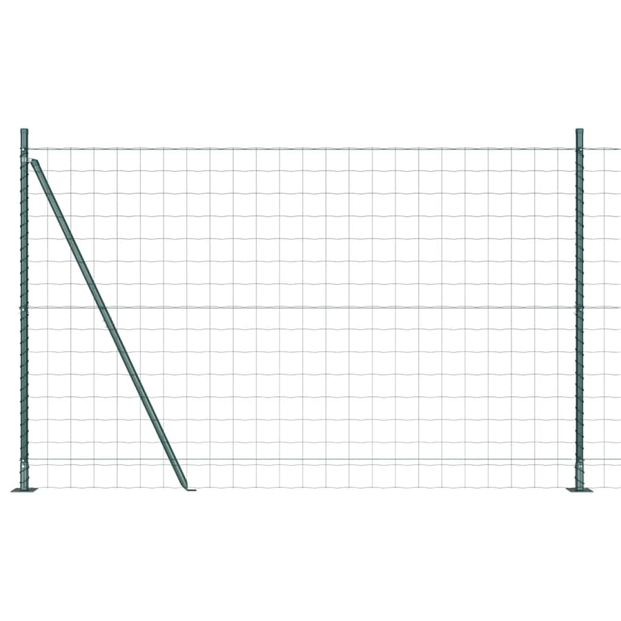 Hek met Paal Groen 1,4 x 10 m Staal en PVC