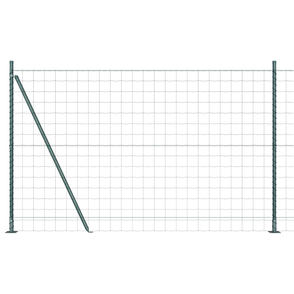 Hek met Paal Groen 1,5 x 10 m Staal