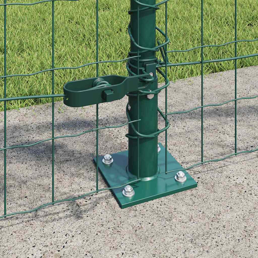 Hek met Paal Groen 1 x 25 m Staal en PVC