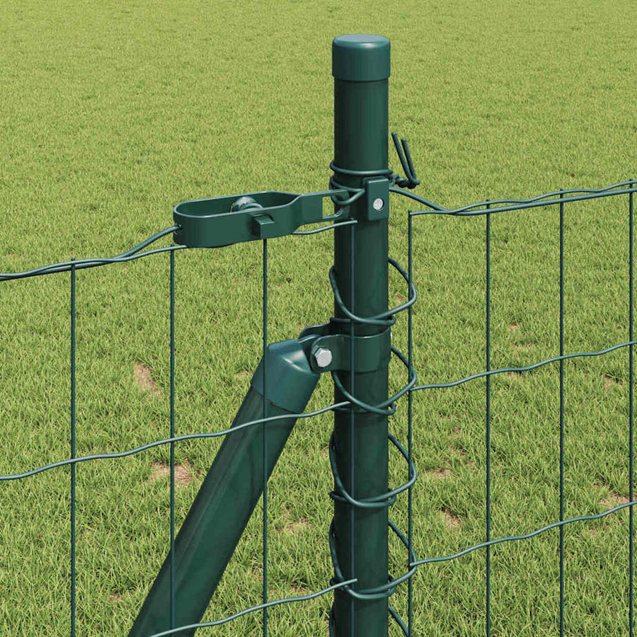 Hek met Paal Groen 1 x 25 m Staal en PVC