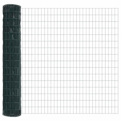 Hek met Paal Groen 1,2 x 25 m Staal en PVC