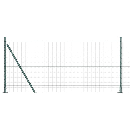 Hek met Paal Groen 0,8 x 25 m Staal en PVC