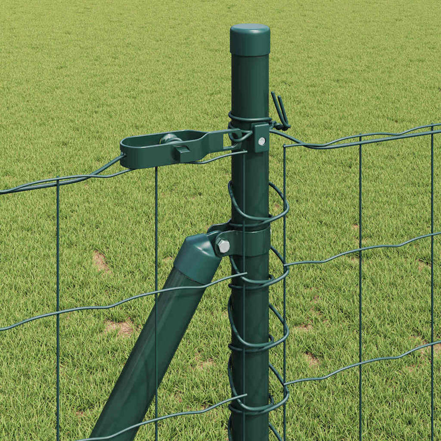 Hek met Paal Groen 1 x 25 m Staal en PVC