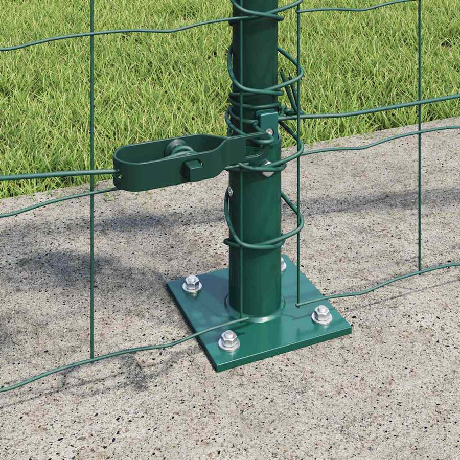 Hek met Paal Groen 0,8 x 25 m Staal