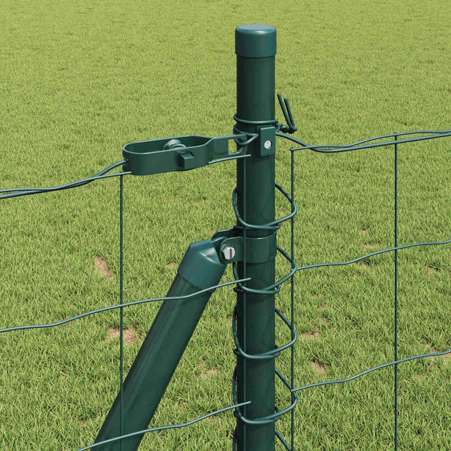 Hek met Paal Groen 0,8 x 25 m Staal