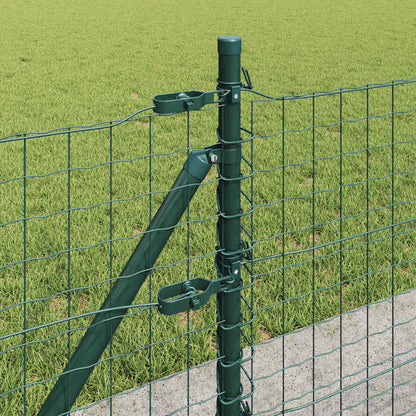 Hek met Paal Groen 0,4 x 50 m Staal en PVC