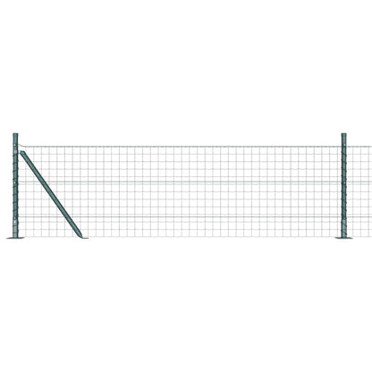 Hek met Paal Groen 0,4 x 50 m Staal en PVC