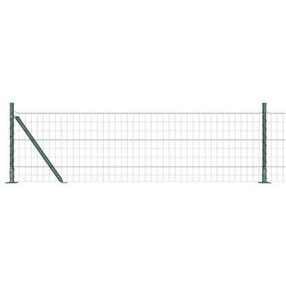 Hek met Paal Groen 0,4 x 50 m Staal en PVC