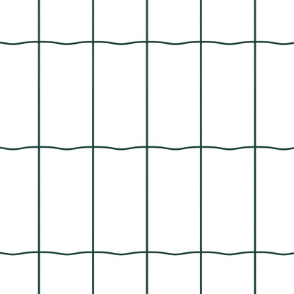 Hek met Paal Groen 0,4 x 50 m Staal en PVC