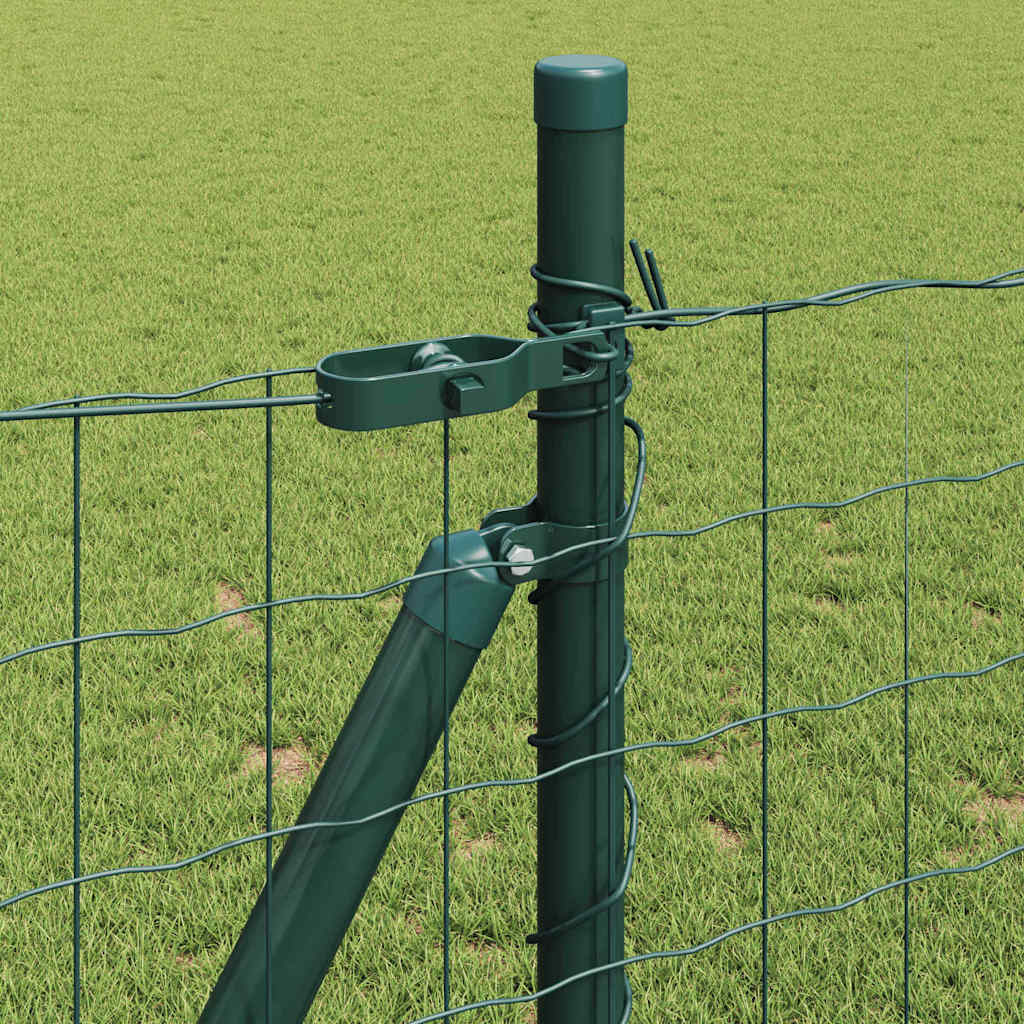 Hek met Paal Groen 0,8 x 10 m Staal