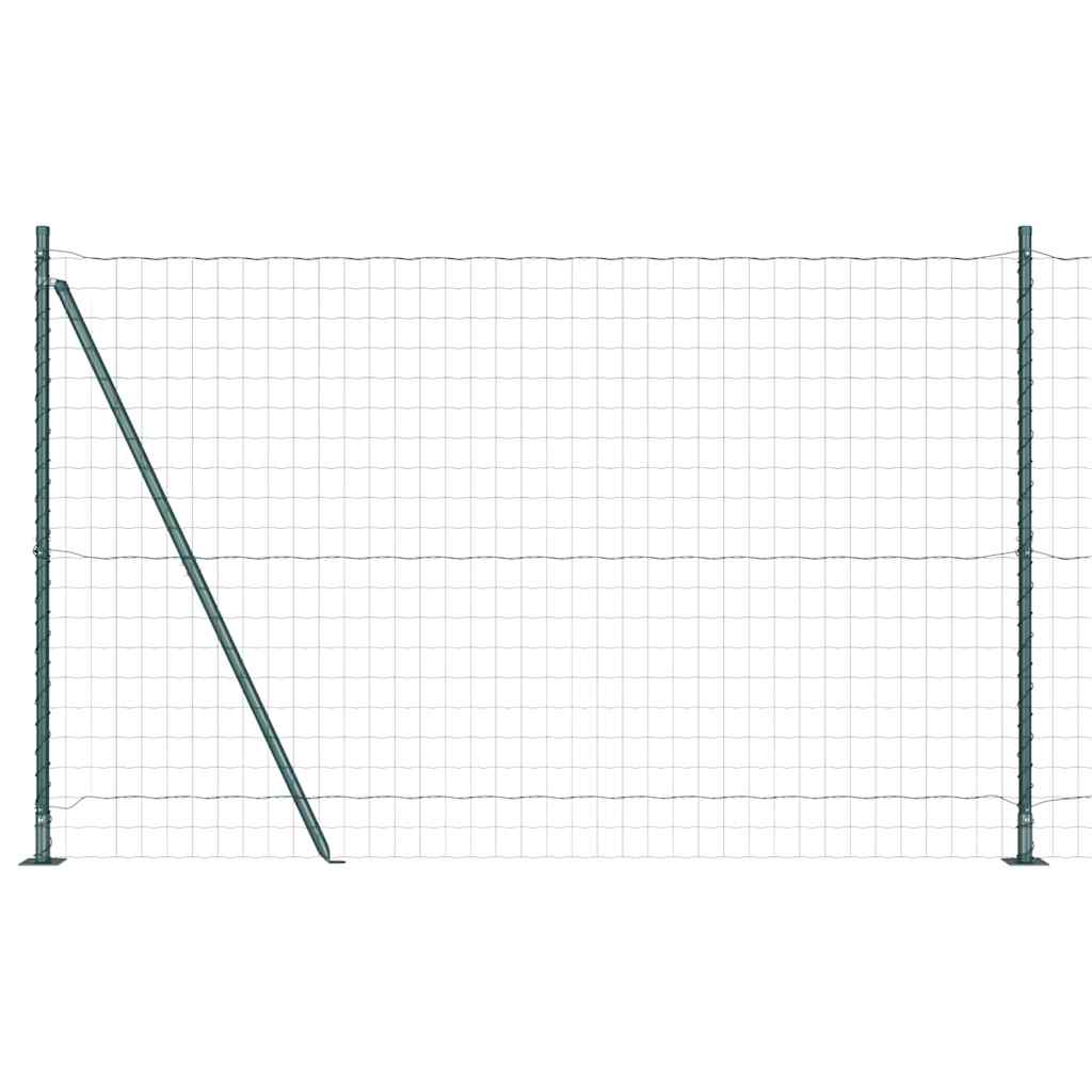 Hek met Paal Groen 1,4 x 10 m Staal en PVC