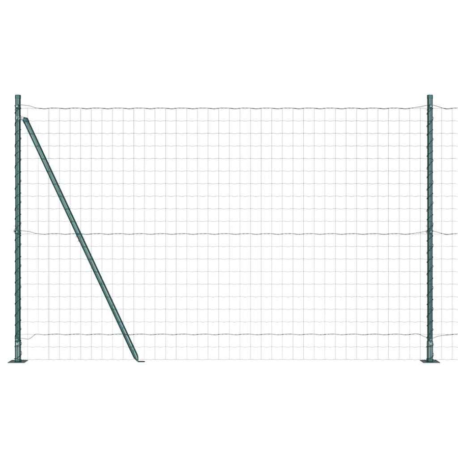 Hek met Paal Groen 1,4 x 10 m Staal en PVC