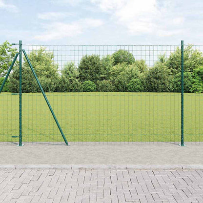 Hek met Paal Groen 1,5 x 10 m Staal