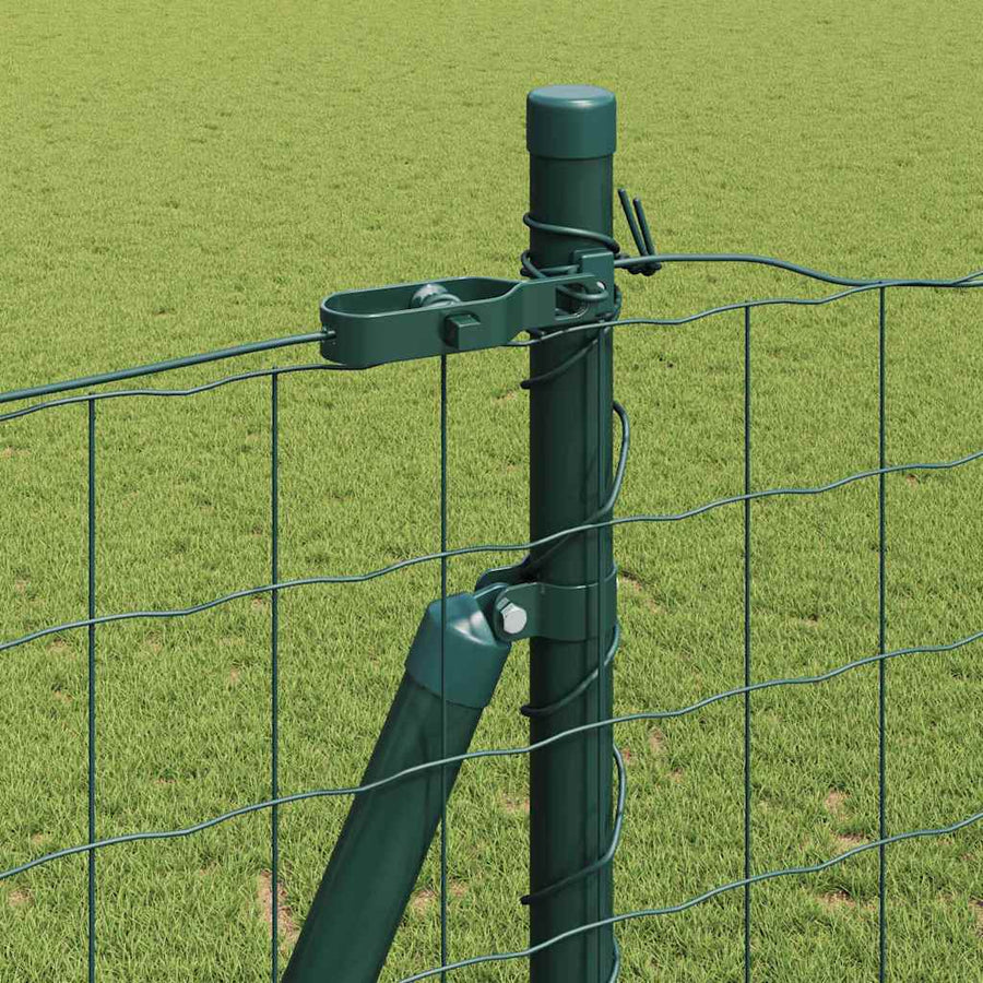 Hek met Paal Groen 1,6 x 10 m Staal en PVC