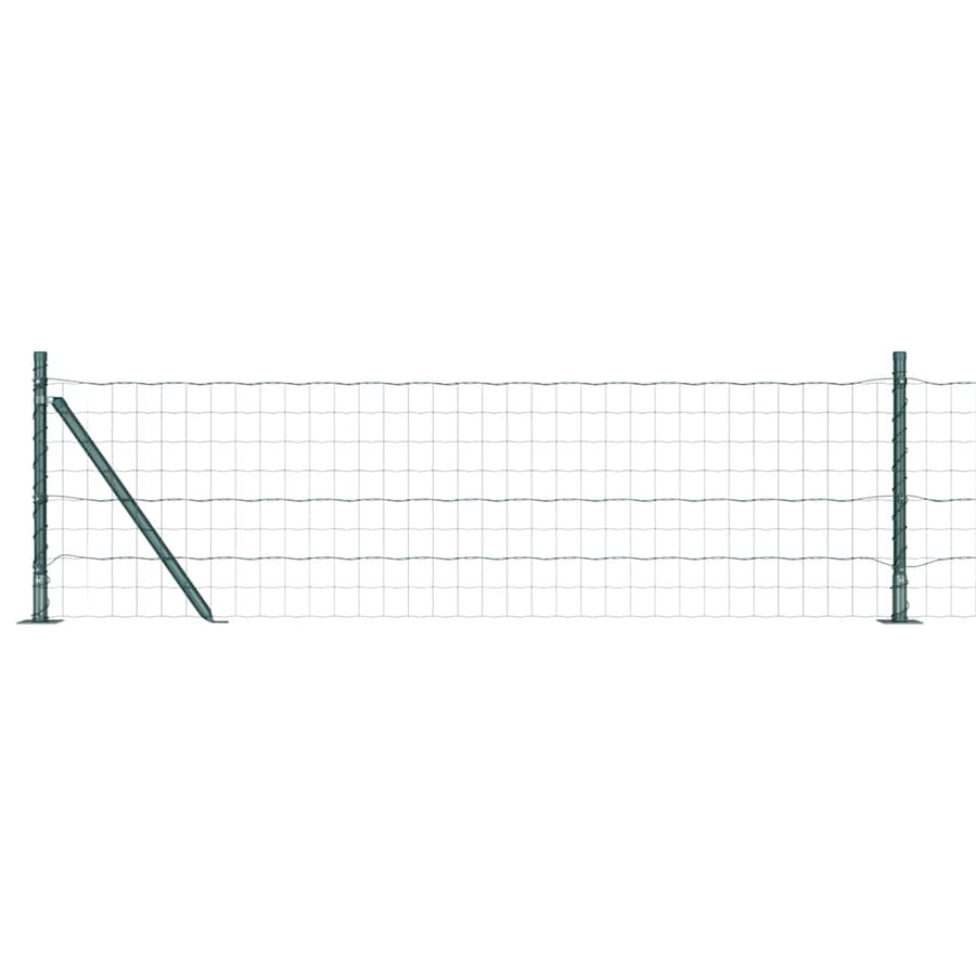 Euro Fence met 13 Flenspalen 0,6x25 m Gegalvaniseerd Staal