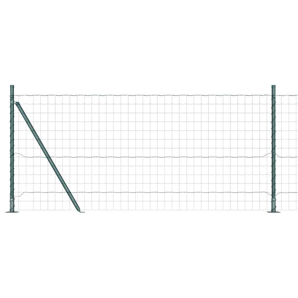 Hek met Paal Groen 0,8 x 25 m Staal
