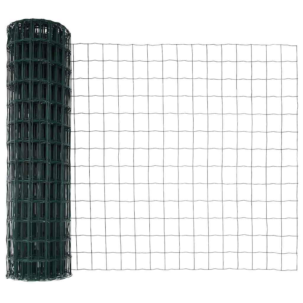 Hek met Paal Groen 1 x 25 m Staal